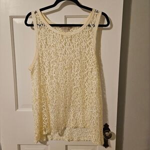 Banana Republic Lace Sheer Top